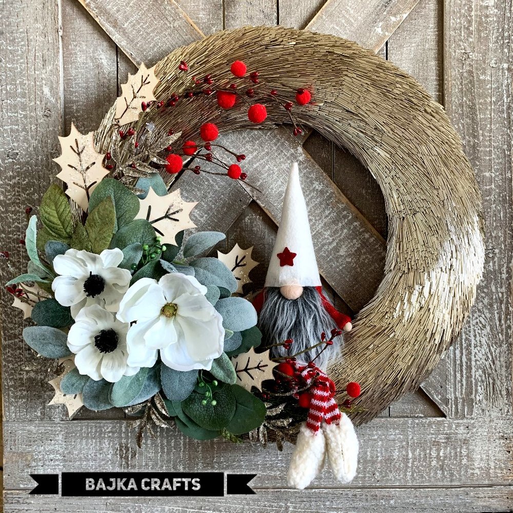 Handmade Holiday Wreath.